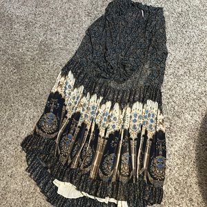 Free People Feelin’ Groovy Border Midi Dress